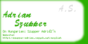 adrian szupper business card